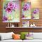 Designart - Purple Peonies in Vase - Floral Art Canvas Print